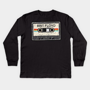 Brit Floyd kurniamarga vintage cassette tape Kids Long Sleeve T-Shirt